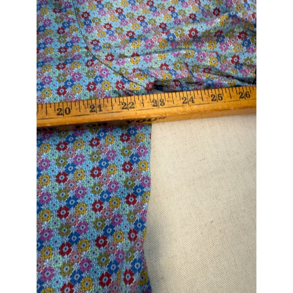 Hinton & Hinton Men's Large Bright Floral Print Short Sleeve Button Down Shirt - Picture 10 of 12